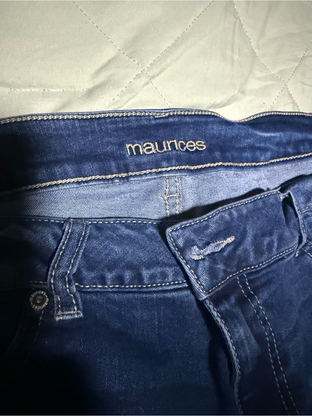 Maurices Deep Blue Stretch Jeggings - Classic Five-Pocket Style